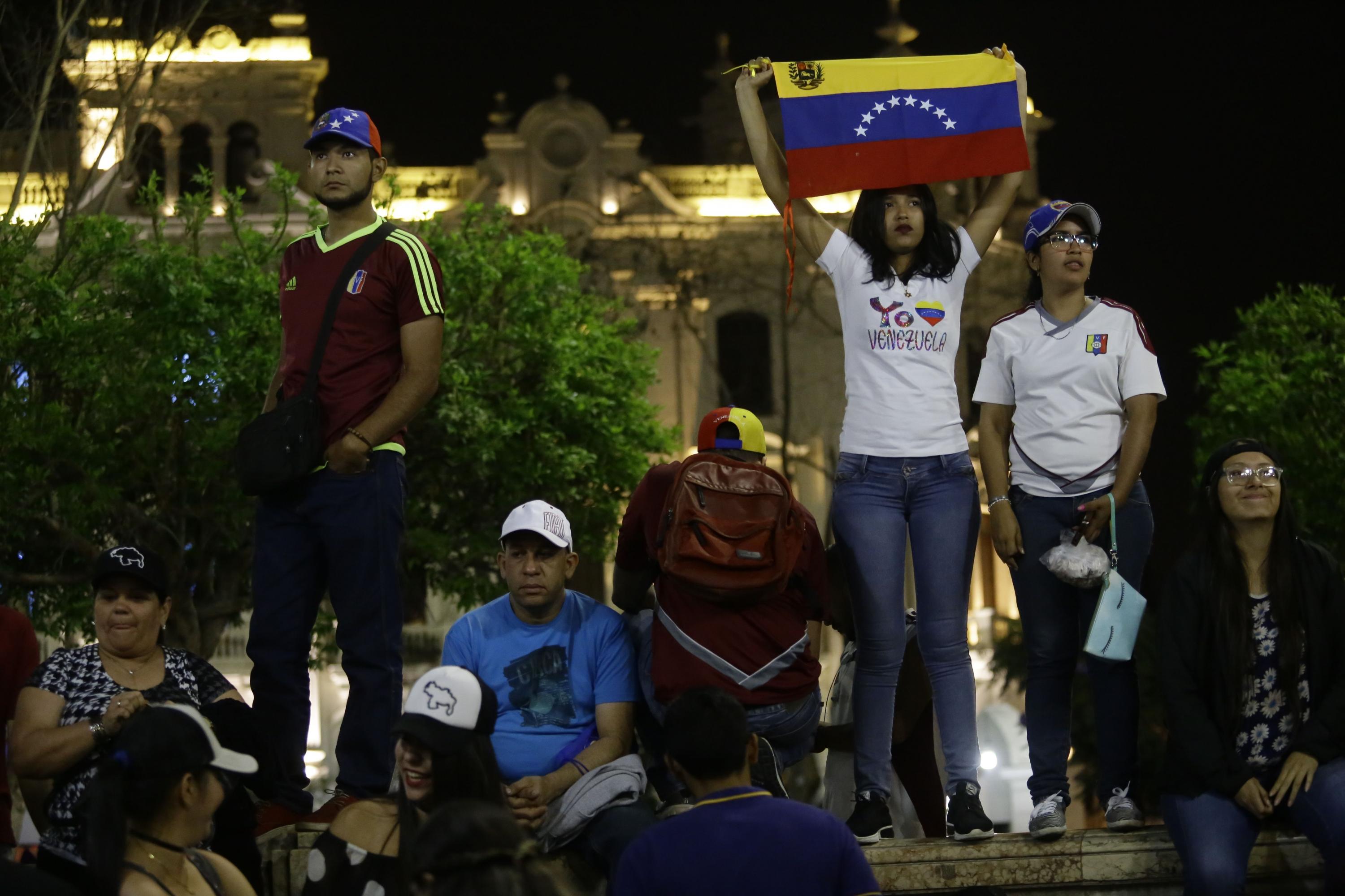 El canciller Néstor Popolizio mantuvo una reunión hoy con el secretario de Estado de EE.UU., Mike Pompeo. (Foto: GEC)