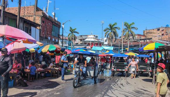 Fotografía que muestra el mercado de Iquitos el 4 de diciembre de 2022, en Iquitos (Perú). (Foto: EFE/ Paula Bayarte)