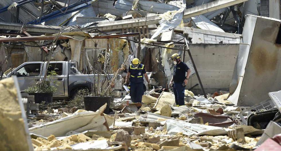Vista de los desperfectos causados por la fuerte explosión del pasado martes en Beirut (Líbano). (Foto: EFE)