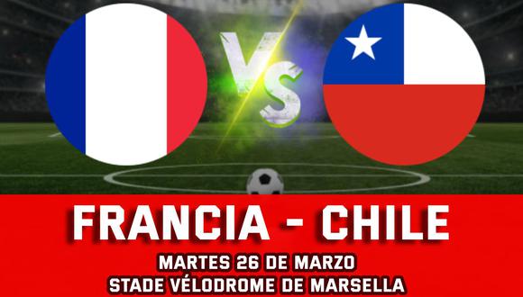 Los combinados de Francia y Chile disputan un partido amistoso en esta fecha FIFA de selecciones (Foto: Composición Mix)