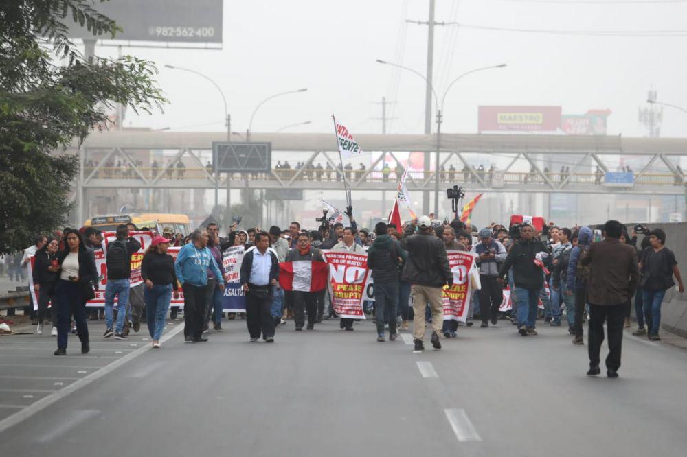 Este jueves se realiza la tercera marcha contra el peaje en Puente Piedra. (Foto: Referencial/GEC)