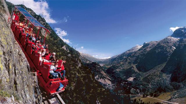 Gelmer en Grimselwelt se encuentra entre los valles de Innerkirchen y Grimselpass. Para llegar a la montaña, el mejor medio es el funicular mas empinado de Europa. (Foto: D.R)