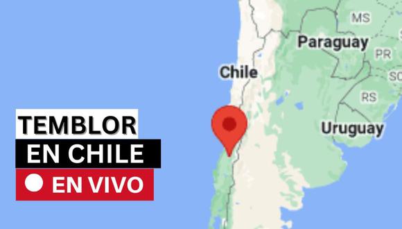 Reporte de los sismos que se registran en Chile con hora, epicentro y magnitud del último sismo. (Foto: Google Maps)