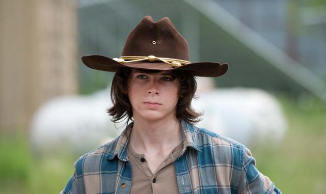FOTO 10 | 10. Chandler Riggs, quien interpreta a Carl, el hijo del sheriff Rick Grimes, es originario de Atlanta y creció en el set. Está por entrar a la Universidad de Georgia.