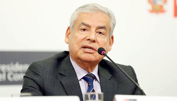 Primer ministro, César Villanueva, se pronunció sobre la fuga del ex juez supremo César Hinostroza a España. (Foto: Agencia Andina)