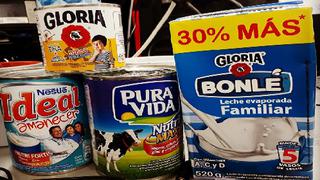 Aspec alerta el uso de carragenina en 14 productos lácteos de Gloria, Nestlé y Laive