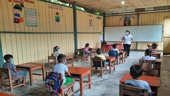 Unas 800 instituciones educativas de zonas rurales de todo el país están desarrollando clases semipresenciales. (Foto: Minedu)