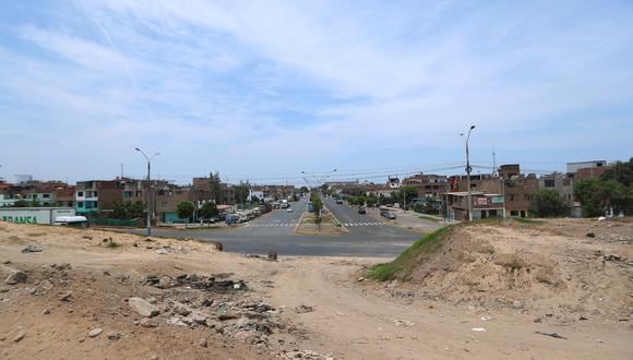 Av. Santa Rosa donde se construirá una vía expresa. (Foto: Alessandro Currarino/El Comercio).