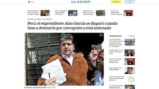 Así informó la prensa internacional la situación médica de Alan García