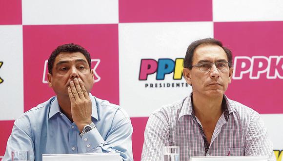 Postura. La semana pasada, Martín Vizcarra negó hasta en dos oportunidades haber manejado el tema económico de la campaña de PpK. (Foto: GEC)