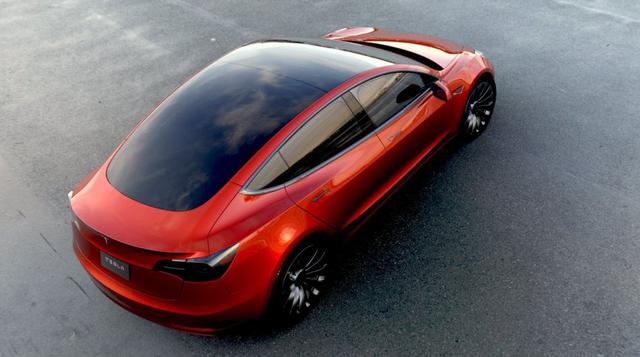 Los prototipos exhibidos el jueves por la noche, del Tesla Model 3, se parecen a una versión más pequeña del Modelo S. (Foto: AP)