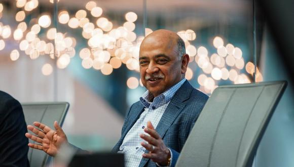 Arvind Krishna, presidente y director ejecutivo de International Business Machines Corp. (IBM), durante una entrevista en Nueva York, EE.UU., el lunes 1 de mayo de 2023.