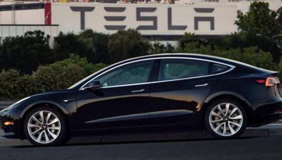 Model 3 de Tesla. (Foto referencial: Agencias)