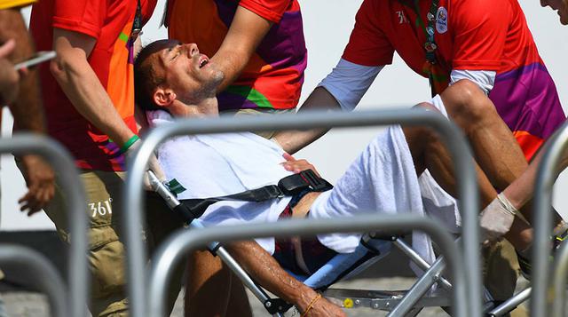 6. El sufrimiento para intentar alcanzar la gloria El francés Yohann Diniz dio una demostración más de que en el deporte de competición sólo se puede luchar por alcanzar la gloria a base de sufrimiento, a veces incluso más allá de los límites humanos. El 