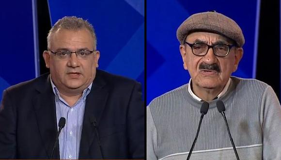 Gustavo Guerra García y Enrique Fernández polemizaron durante el segundo debate del JNE. (Foto: América TV)