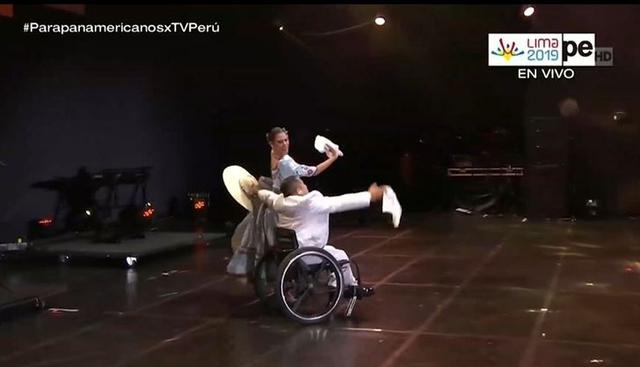 Clausura de los Parapanamericanos 2019 presentó marinera con bailarín en silla de ruedas. (Imagen: TVPerú)