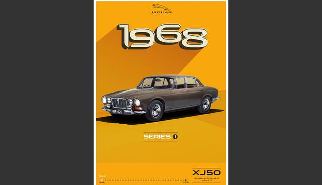 FOTO 4 | Jaguar lanzó el primer sedán XJ en París en 1968. Fue el último automóvil diseñado por el cofundador de Jaguar, William Lyons. (Foto: Jaguar)