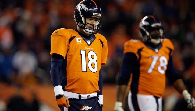 Peyton Manning | El veterano jugador de los Denver Broncos, Peyton Manning, acumula ingresos anuales de 27,1 millones de dólares, según Forbes. (AFP).