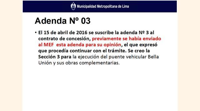 Este año se suscribió la tercera adenda al contrato del proyecto capitalino.