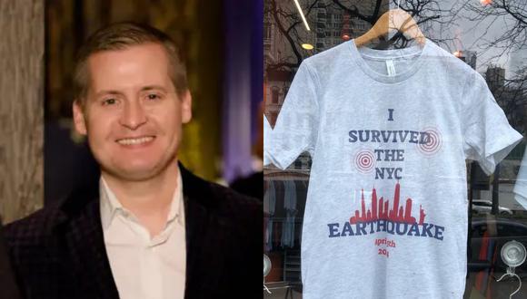 VIRAL | Una tienda viral vendió US$9,800 en camisetas del terremoto de Nueva York en 21 horas; está dirigida por un exbanquero de JPMorgan Chase que renunció por agotamiento. (CNBC Make It | X @KrangTNelson)