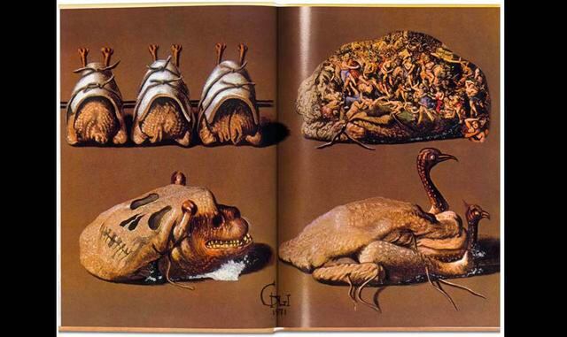 Foto 7 | Les diners de Gala. Cenas y surrealismo se unen en este libro de cocina que Salvador Dalí publicó en 1973. Recetas sensuales, exóticas e imaginativas que cobraron vida en las opulentas cenas organizadas en la casa del pintor y Gala, su musa y esp