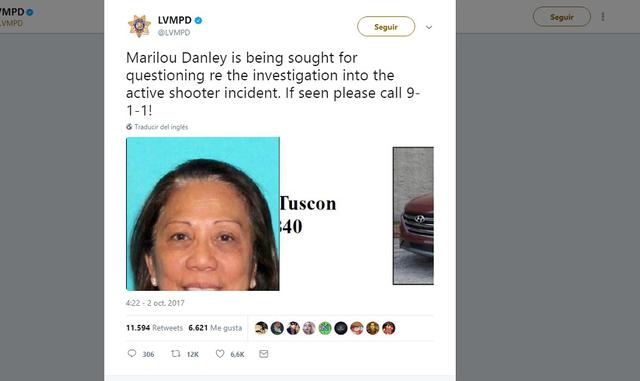 Foto 6 | Finalmente, y luego de buscarla intensamente, lograron ubicarla y descartaron cualquier vínculo en el episodio. "Los detectives han hablado con ella y no creen que esté involucrada con el tiroteo en el Strip", informó el Departamento de