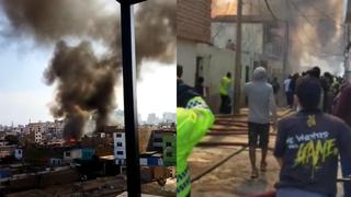 Surco: Incendio arrasa con dos quintas tras presunto cortocircuito 