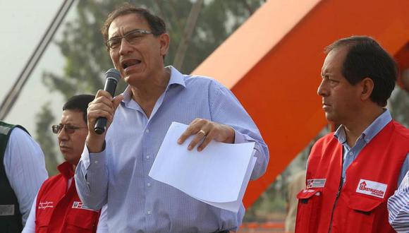 "Eso es inaceptable. Tenemos que trabajar con mucho esfuerzo para revertir eso", declaró Vizcarra al ser interrogado por periodistas sobre el informe ofrecido por el INEI (Foto: Andina).