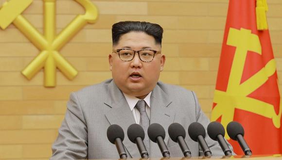 FOTO 7 | Enfrentamientos con el "hombre cohete". Las relaciones con Corea del Norte y el cruce de amenazas han centrado gran parte de la actualidad el último año. Durante un discurso en la Asamblea General de la ONU en septiembre, Trump se refirió al líder de Corea del Norte, Kim Jong-un, como el "hombre cohete"; después le tachó de "bajito y gordo" y disputó con él quién tenía el "botón nuclear" más grande.