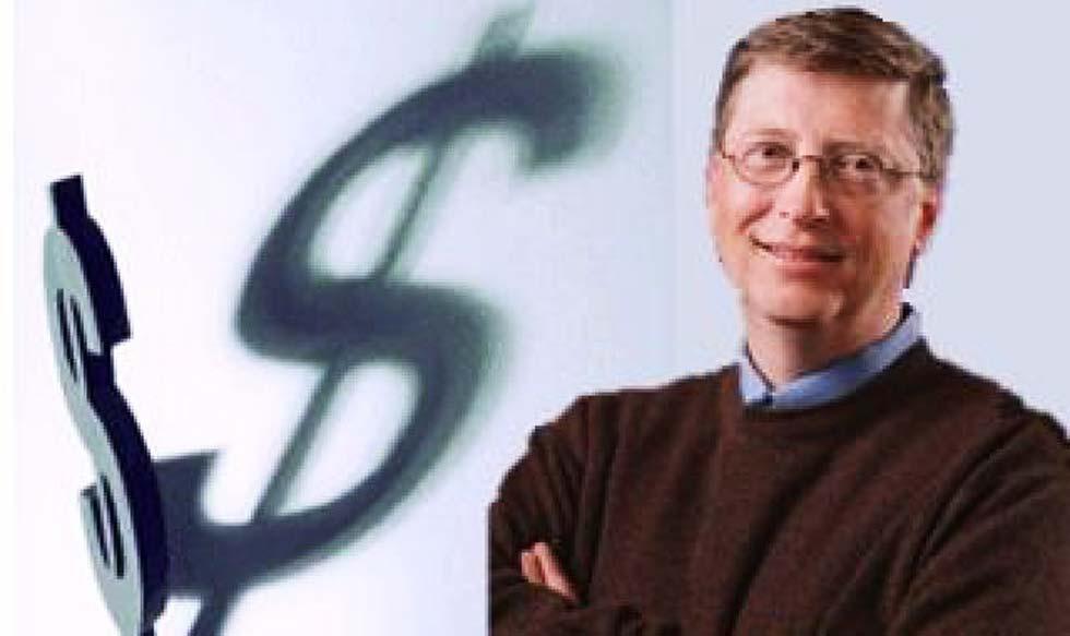 1.250 dólares cada Segundo. Durante la época de mayor esplendor de la compañía, Bill Gates ganaba aproximadamente 250 dólares cada segundo. Por explicarlo con un ejemplo, si a Bill Gates se le cayera un billete de mil dólares al suelo, no necesitaría ni m