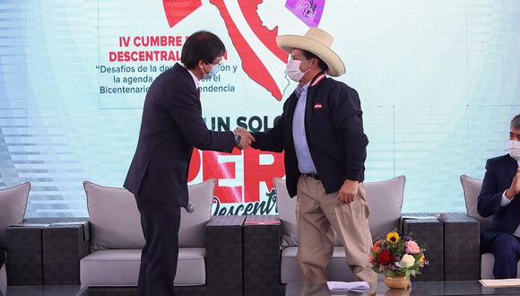 Pedro Castillo participó en la cumbre de descentralización en Cusco este 25 de junio. (Facebook: Pedro Castillo)