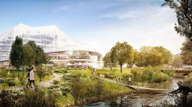 El proyecto contempla un equilibrio entre naturaleza y edificios, un proyecto que sea mucho más que un simple espacio de oficinas.