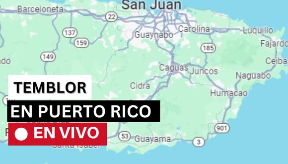 Últimos sismos en Puerto rico en las últimas 24 horas | Foto: Google Maps
