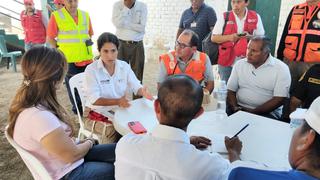 Ciclón Yaku: ministra de Transportes verificó labores en Sechín frente a emergencia