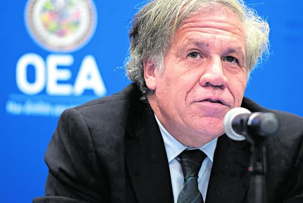 Pronunciamiento. Luis Almagro, secretario general de la OEA, difundió el anuncio en redes sociales. (Foto: AFP)