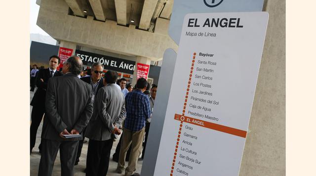 Se estima que el aforo de cada una de las diez estaciones del tramo 2 sea de 2,150 personas. El viaje entre la avenida Grau y San Juan de Luriganco durará un aproximado de 18 minutos. (Foto: Manuel Melgar)