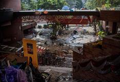 La ferocidad del asedio al campus de Hong Kong se lee en los escombros 