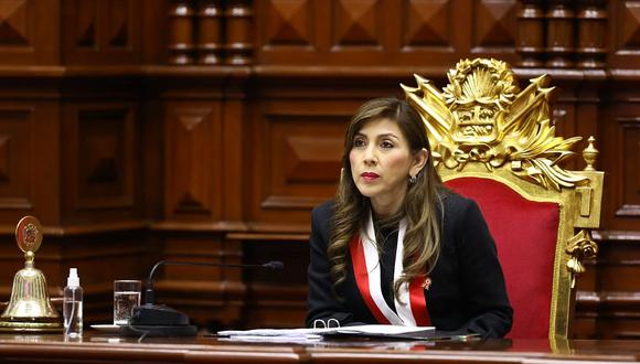 Lady Camones se pronunció como presidenta del Poder Legislativo. (Foto: Congreso)