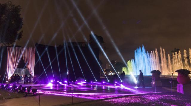 El evento se realizó en el Circuito Mágico del Agua del Parque de la Reserva, ubicado en el Cercado de Lima, donde también se ofrece un espectáculo cultural a los asistentes.