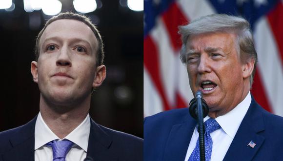 Activistas de los derechos civiles en EE.UU. habían expresado su disgusto con Mark Zuckerberg por permitir la publicación en Facebook de comentarios violentos de Donald Trump contra las manifestaciones antirracistas. (Fotos: AFP/EFE )