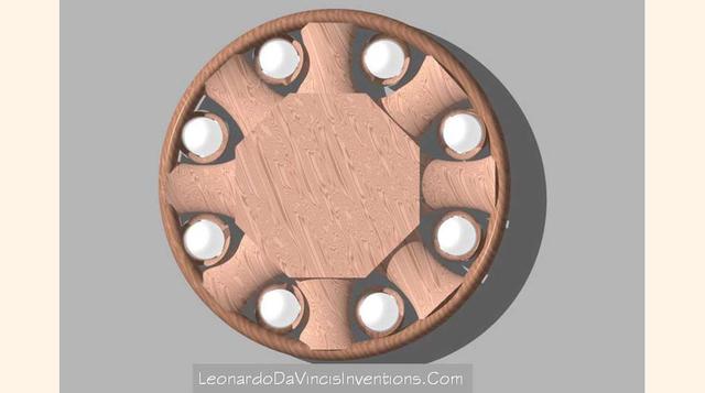 FOTO 28 | Rodamiento, a pesar de la existencia de rodamientos desde antes de Cristo, Da Vinci diseñó un dispositivo que resolvía el problema de la fricción de las esferas.