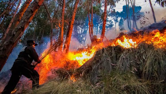 Una simple quema o fogata puede desencadenar un incendio incontrolable en varias de las provincias del Cusco. (Foto: Municipalidad de San Jerónimo)