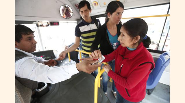 El 42.3% de limeños gasta entre S/ 1 y S/ 5 diariamente para movilizarse. El segundo grupo más grande conforma el 28.3% de la capital, que gasta entre S/6 a S/ 10.