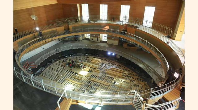 La sala de conciertos Pierre Boulez en construcción en septiembre de 2016 en la Academia Brenmoboim-Said en Berlín. (foto:SOEREN STACHE/AFP/Getty Images).