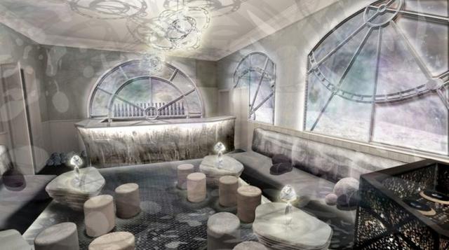 Con vistas a la arena y las palmeras, el interior se creará alrededor de los pilares de la firma Omega.