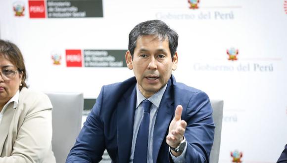 Julio Demartini, ministro de Inclusión Social. (Foto: Andina)
