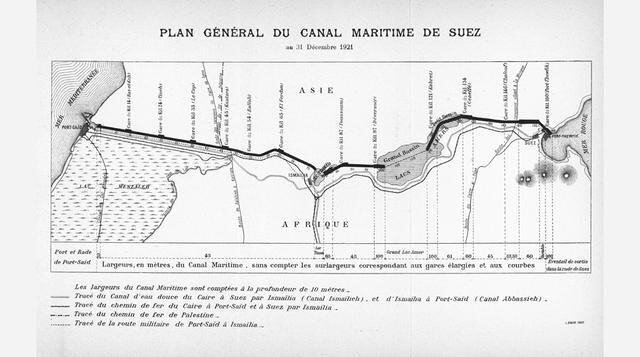 El famoso Canal de Suez, una vía artificial de navegación con una longitud de 163 km que une el Mar Mediterráneo con el Mar Rojo a través de la península del Sinaí en territorio egipcio, fue inaugurado oficialmente el 17 de noviembre de 1869.