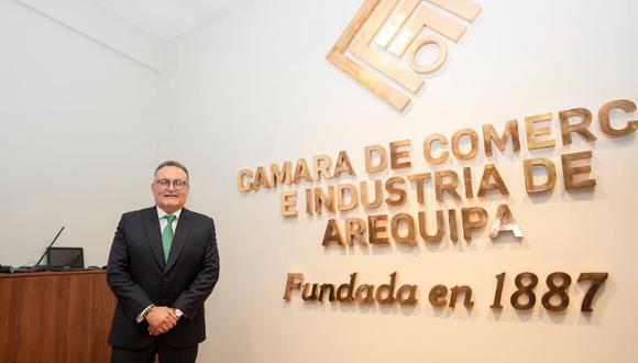Julio Cáceres, presidente de la Cámara de Comercio e Industria de Arequipa.