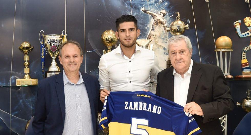 Carlos Zambrano es el décimo futbolista peruano en jugar por Boca Juniors. (Foto: Boca Juniors)