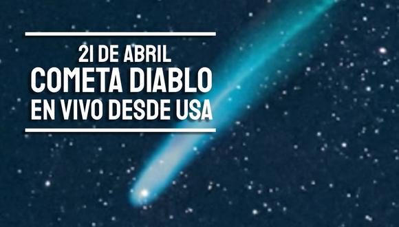 Conoce el horario para ver el Cometa Diablo desde Estados Unidos este 21 de abril (Foto: Composición Mix)